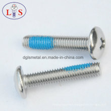 Ss304 Bolt Stainless Steel Pan Head Bolt with Nylok